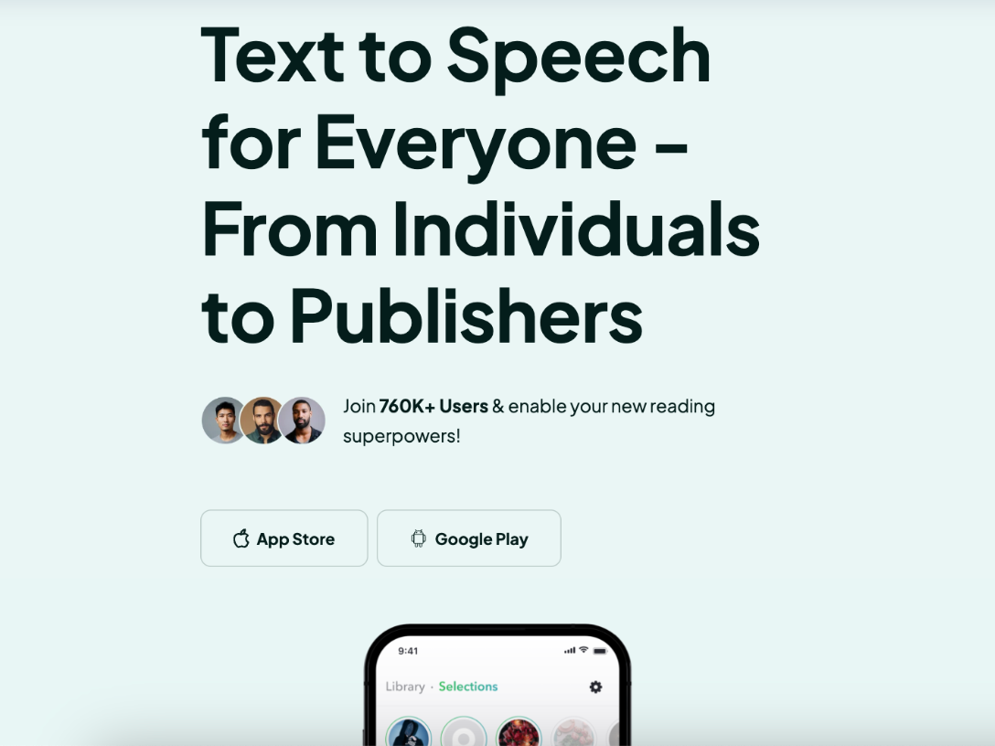 Peech – Text to Speech Reader